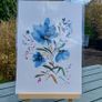 Original Watercolour Floral Painting Image 2