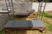 Ikea Nammaro sun loungers x 2 with table