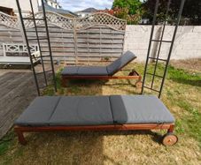 Ikea Nammaro sun loungers x 2 with table