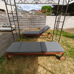Ikea Nammaro sun loungers x 2 with table