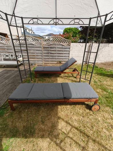 Ikea Nammaro sun loungers x 2 with table