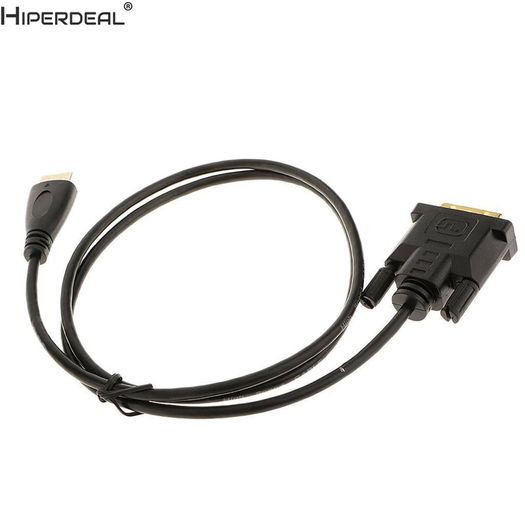 HIPERDEAL 1.8M HDMI (Male) to DVI-D (24+1) Dual Link (Male) 1080P 3D Gold-Plated Cable (Brand New/Warranty)