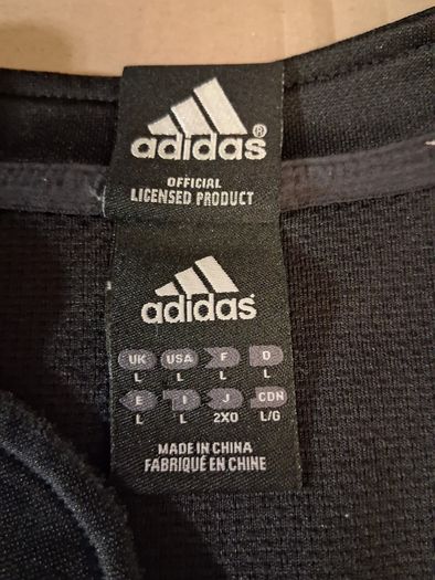 All Blacks Jersey.  Official New Zealand All Blacks Mens Home Jersey. Authentic Original Adidas No Sponsor Jersey From Year 2007..Not A Modern Day Remake.