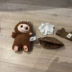 Macron labubu with clothes