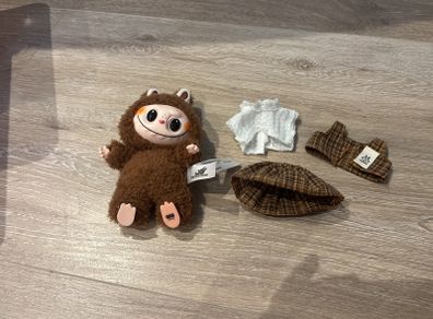 Macron labubu with clothes