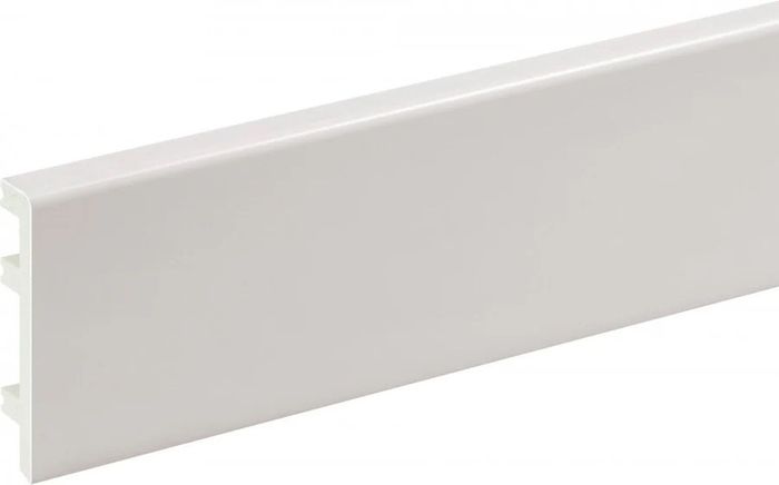 Pvc Skirting Board Black 80x15mm L= 2.20m Matt Laminated - New