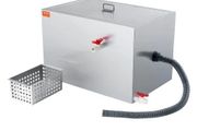 Commercial Grease Trap, 40 LBS Grease Interceptor, Side Inlet Interceptor, Under Sink Stainless Steel Grease Trap, 10 GPM Waste Water