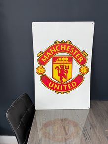 Man United metal sign