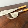 Antique B. Worth & Sons EPNS Fish Serving Knife & Fork Image 4