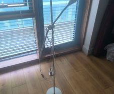 Modern White LED Floor Reading Lamp / Uplighter