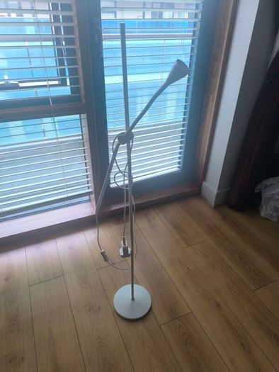 Modern White LED Floor Reading Lamp / Uplighter