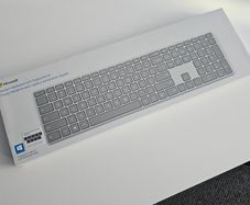 Microsoft keyboard with built-in fingerprint reader