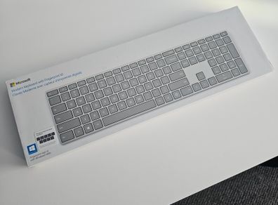 Microsoft keyboard with built-in fingerprint reader