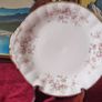 3 Piece Royal Albert / Paragon Victoriana Rose Bone China Gold Gilt Cake Plate, Sugar Bowl And Milk Jug Set Made In England Image 4
