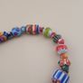 Vintage Venetian Style Chevorn & Mix Glass Trade Glass Beads Bracelet Image 6
