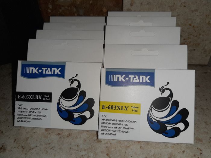 2 Full Sets + One FREE Black 603XL Inks Cartridges for Epson Work Force and Home Expression