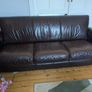 Three Seater Leather Sofa Image 3