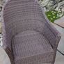Rattan garden dining set with glass top table and 8 chairs Image 4