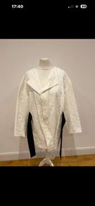Zara cream belted jacket size 8