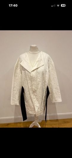 Zara cream belted jacket size 8