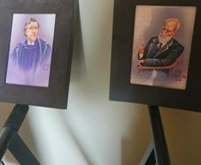 framed lot of pictures