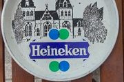 heineken vintage metal beer tray,hard to come by ,blue green,,sold as seen,limited edition