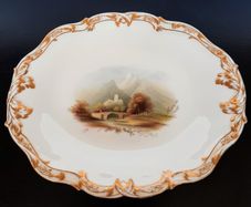 Early English Transferware Porcelain Serving Platter