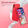 Liquid Silicone Case For iPhone X / XS Luxury Thin Soft Phone Cover New Red - FHT5IPXLK Image 6
