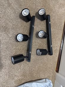 Adjustable ceiling spotlight