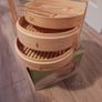 NEW Bamboo Steamer, with Liners & Chopsticks 22 euro Image 2