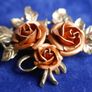 Vintage  Rose  Brooch Image 4