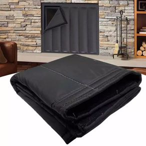 Fireplace Blanket Foldable Windproof Fireplace Windshield Reusable Warm-keeping Energy-saving Fireplace Blanket for Living Room