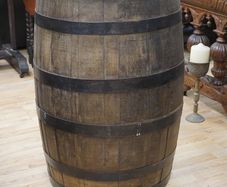 Rustic Barrel Bistro Table