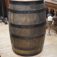 Rustic Barrel Bistro Table