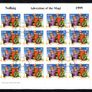 1999 Ireland Christmas Commemorative Stamp Sheetlet Plate 1A1A Fine CDS Used with Dublin cancel of 4th November 1999 (First day of issued) on envelope extract Image 4