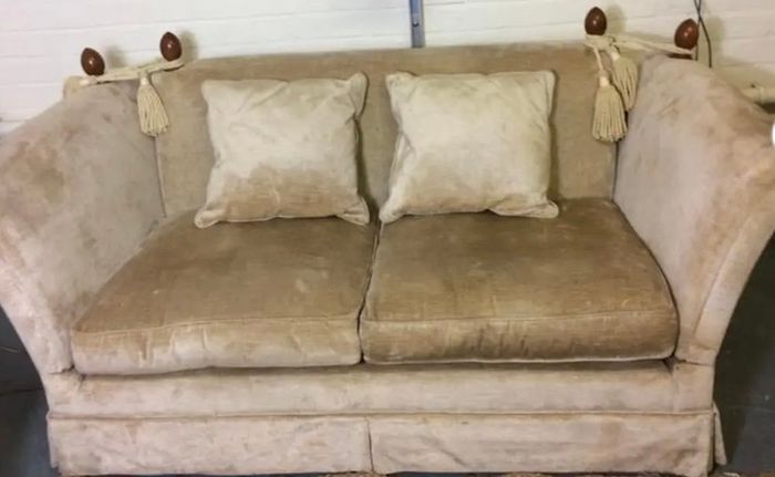 Laura Ashley 2 Seater Langham Sofa in Villandry Champagne
