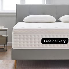 Single Mattress,10.2 Inch Hybrid Memory Foam and Individually Pocket Spring
