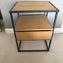 Oak Bedside Lockers / Side Tables  Like New Image 4