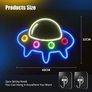 Game Neon Light,UFO Alien Spaceship LED Neon Light Signs USB Powered 40 x 32cm with Switch Acrylic Neon Wall Light Signs for Bedroom,Living Room,Teen Boys & Grils Game Room Decor (FREE POSTAGE) Image 7