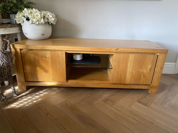 Solid Oak TV cabinet