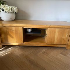 Solid Oak TV cabinet