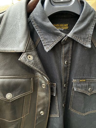 Iron-heart indigo OD black leg