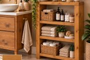 Handmade Old Pine Bathroom Storage Unit