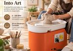 350W Electric Pottery Wheel with Foot Pedal & 16-Piece Tool Kit