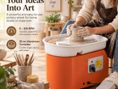 350W Electric Pottery Wheel with Foot Pedal & 16-Piece Tool Kit