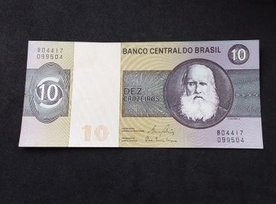 Banco Central Do Brasil : 10 Cruzeiros Banknote , 1970 - 1980