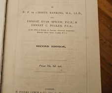 Mercantile Law, written by D. F. de l'Hoste Ranking, Ernest Evan Spicer, and Ernest C. Pegler, and published in London by H. Foulks Lynch & Co. in 1917. Second edition hardback in fair condition.  See photos for same
