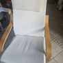 armchair  red / cream Image 2