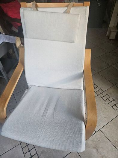 armchair  red / cream
