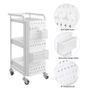 BRAND NEW 3 tier kitchen storage rack cart bathroom shelves, movable toilet storage rack Image 8